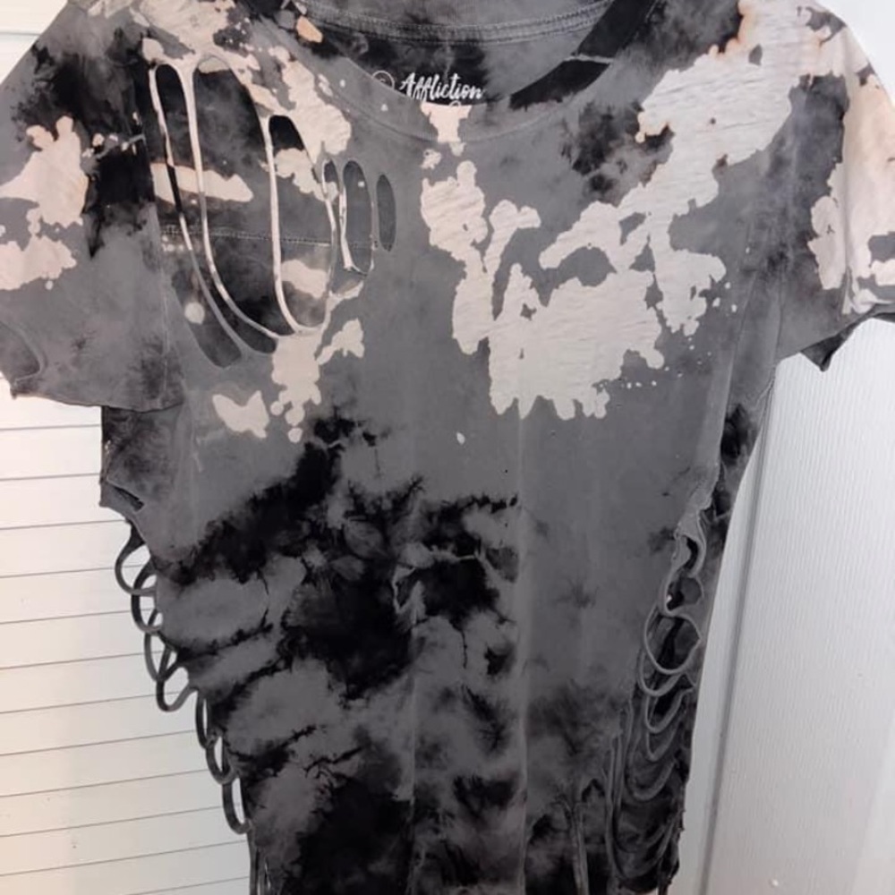 Ripped Affliction top.